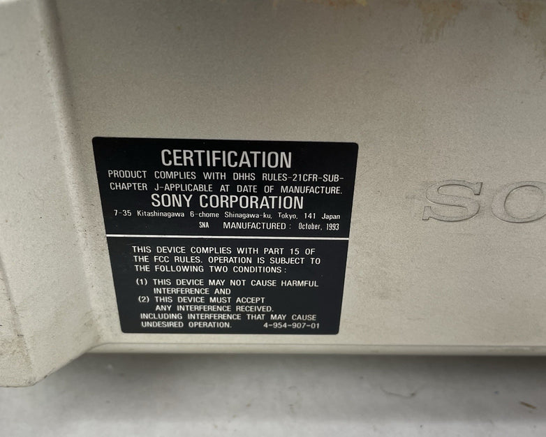 SONY CDX-U303 10 Disc CD Changer Parts or Repair