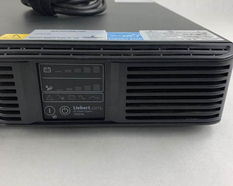 Liebert Emerson GXT3-1500RT120 UPS System Tested No Batteries No Caddy