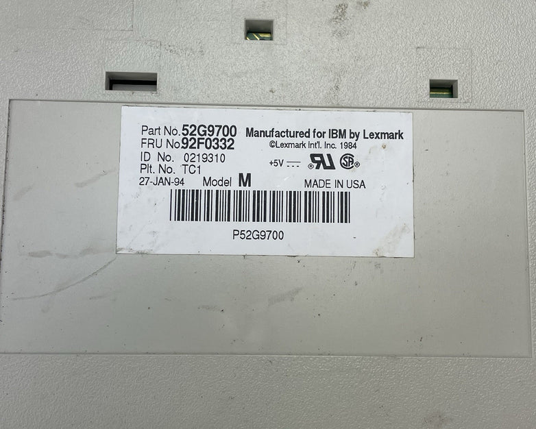 IBM Heavy Duty Keyboard Mechanical Clicky Keyboard P/N 52G9700 PS/2