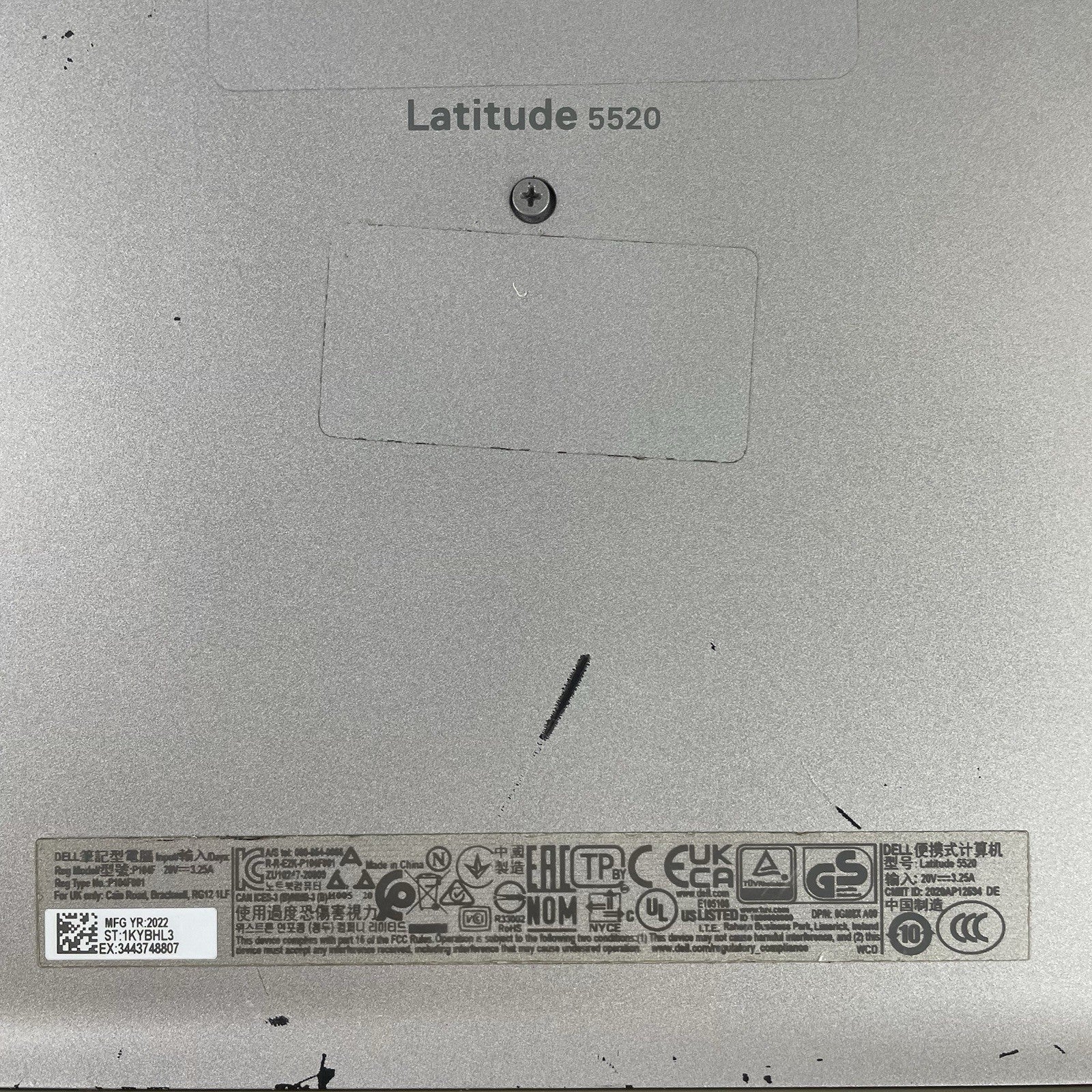 Dell Latitude 5520 15.6" i5-1135G7 2.40GHz 8GB RAM No SSD/OS/Batt - Missing Keys16