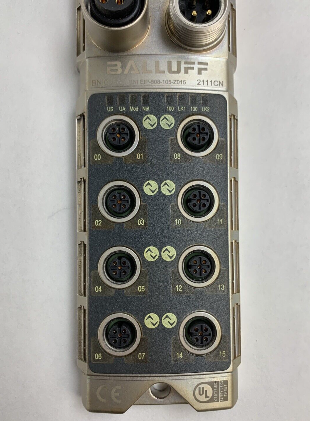 Balluff BN1006A Distribution Box 8-In/8-Out M12 Ports BNI EIP-50 Untested