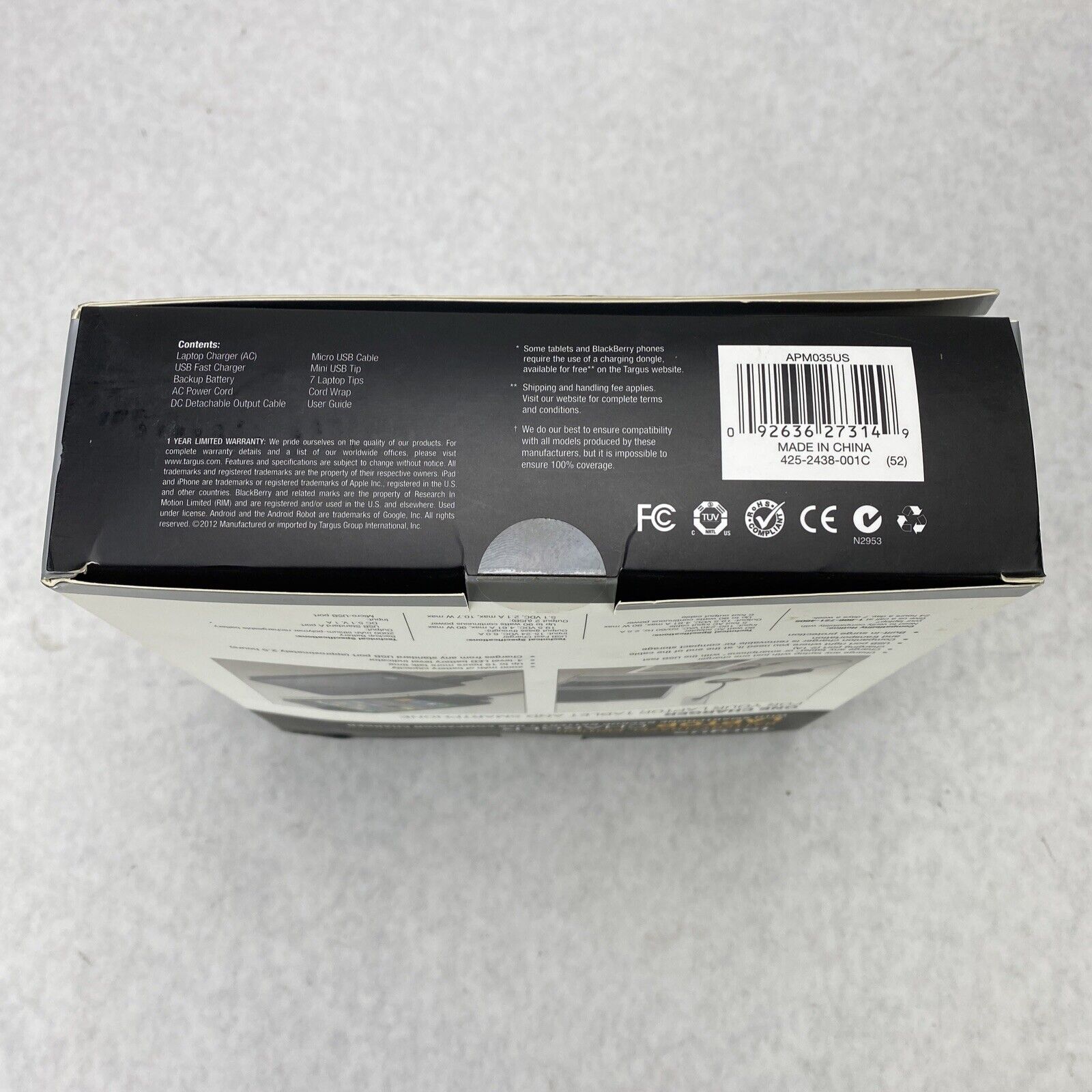 Targus APM035US Battery/Travel Edition 90W Laptop or Smartphone Charger
