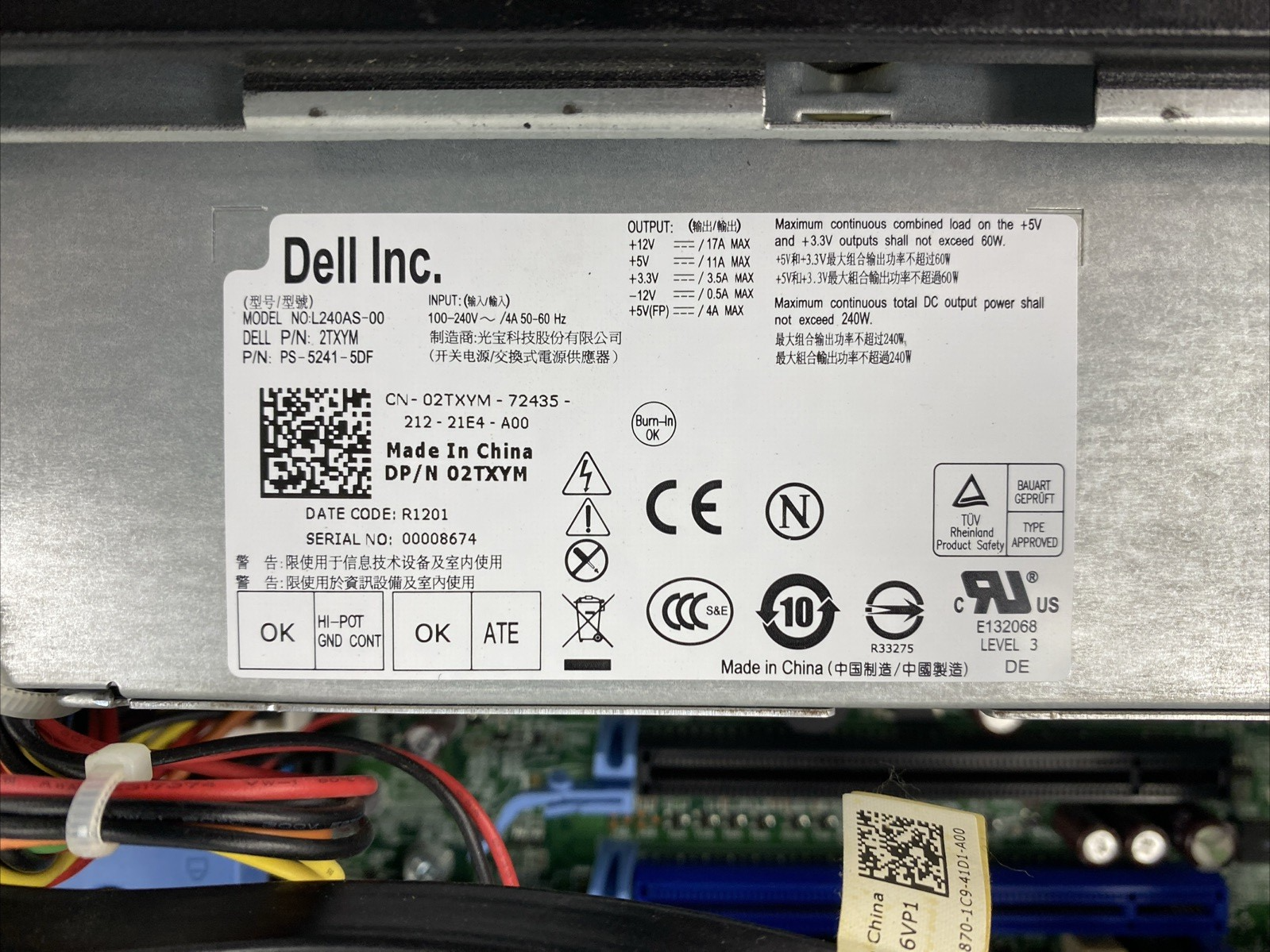 Dell OptiPlex 990 SFF Intel Core i5-2400 3.10GHz 4GB RAM No HDD No OS