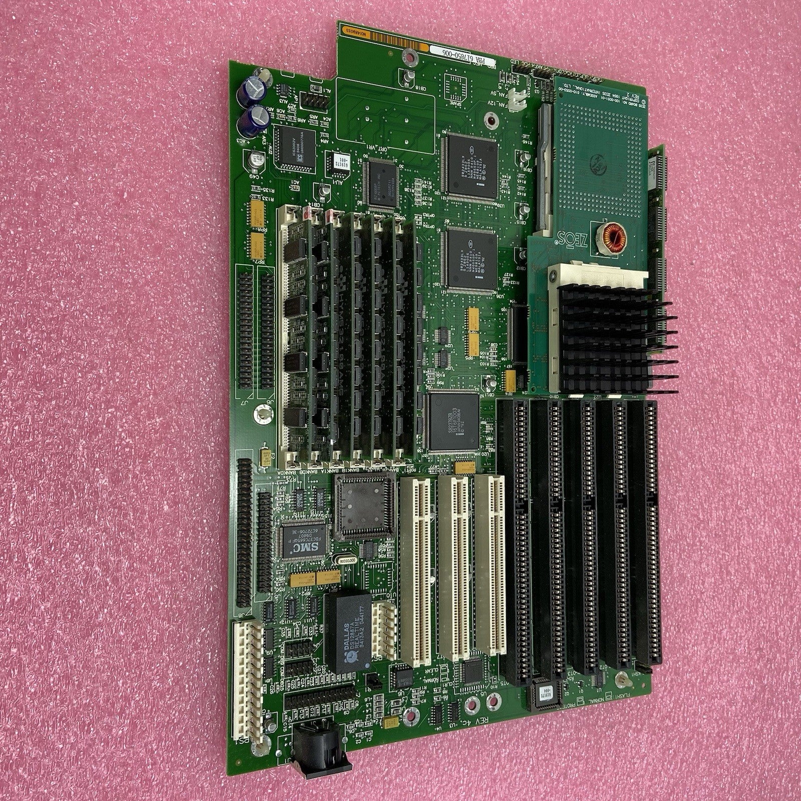 Vintage Zeos Pantera PBA 617850-006 Motherboard Pentium 90MHz 47MB RAM 5X ISA2