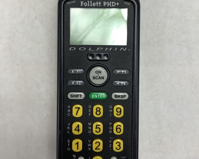 Handheld Products Dolphin Follett PHD+ Barcode Scanner w/7200 Charging Cradle