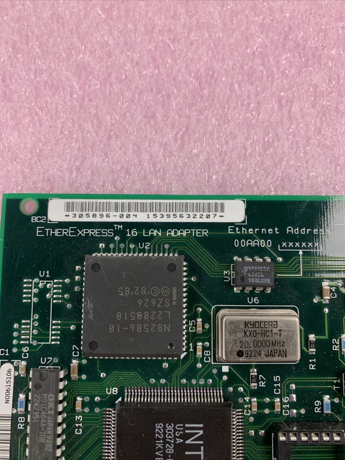 INTEL 16BIT AUI TP ETHERNET EHER EXPRESS ISA Adpater