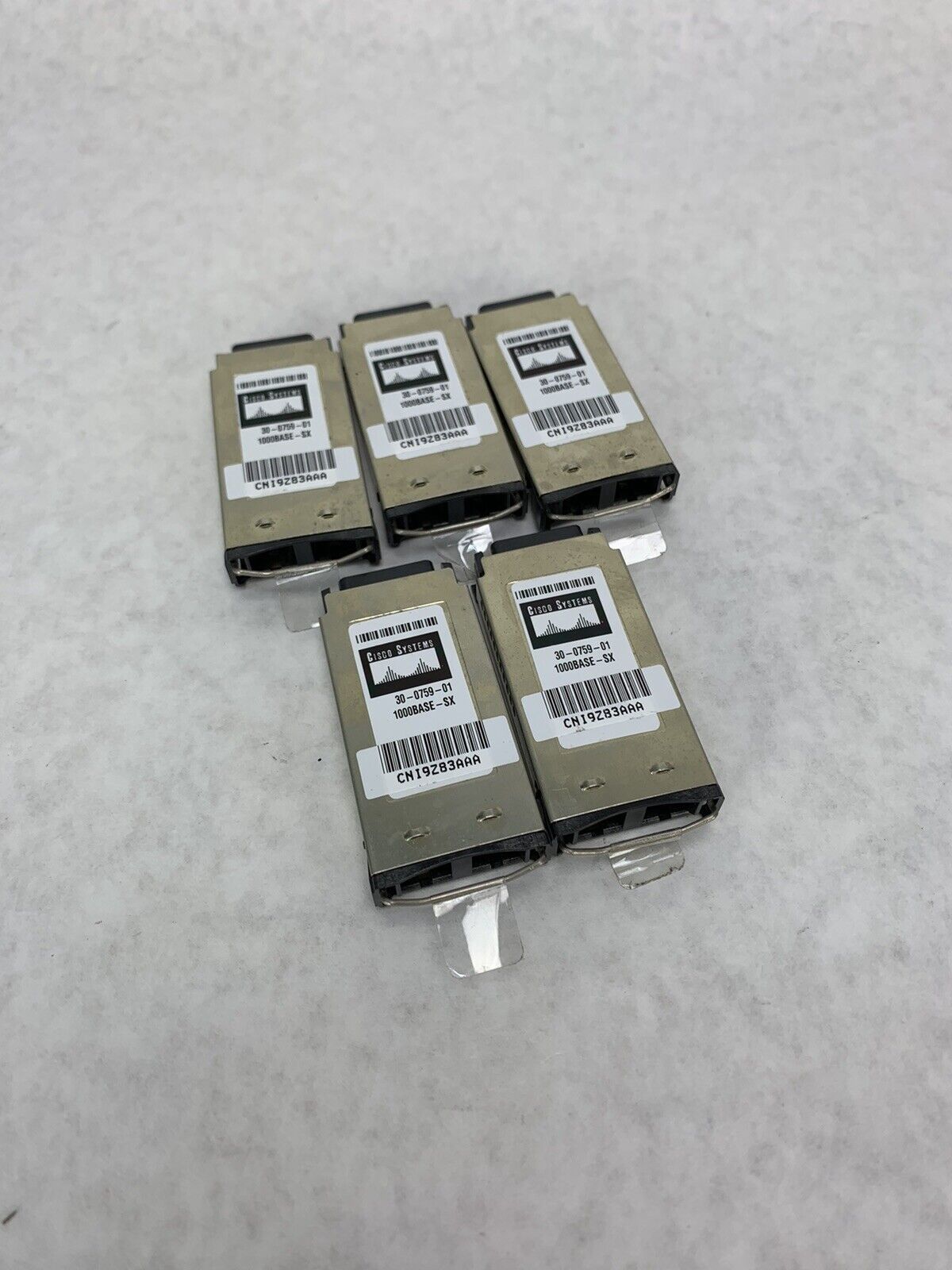 Lot 5 Cisco Systems 30-0759-01 1000BASE-SX SX 21H9876