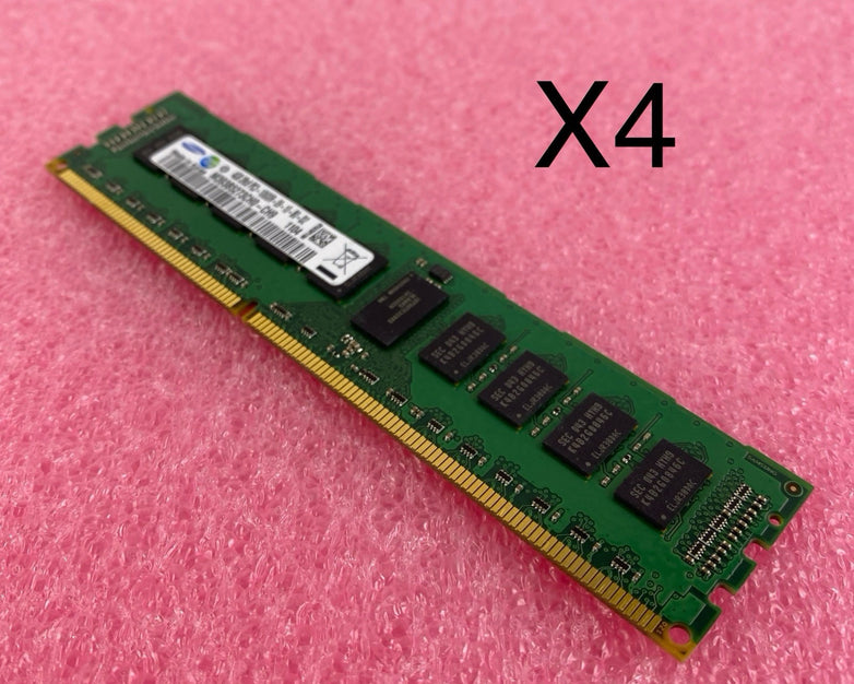 Samsung 4GB DDR3 PC3-10600U Server Memory RAM M393B5273CH0 - Lot of 4
