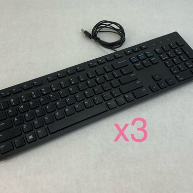 Dell KB216p Wired USB Keyboard (Lot of 3)