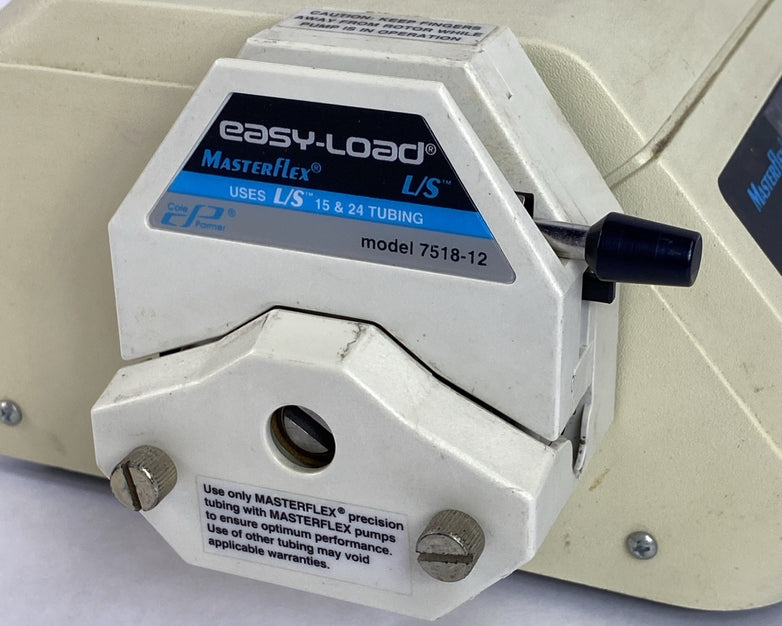 Cole-Parmer Masterflex 7524-00 Microprocessor Pump Drive w/ 7518-12 Pump Head