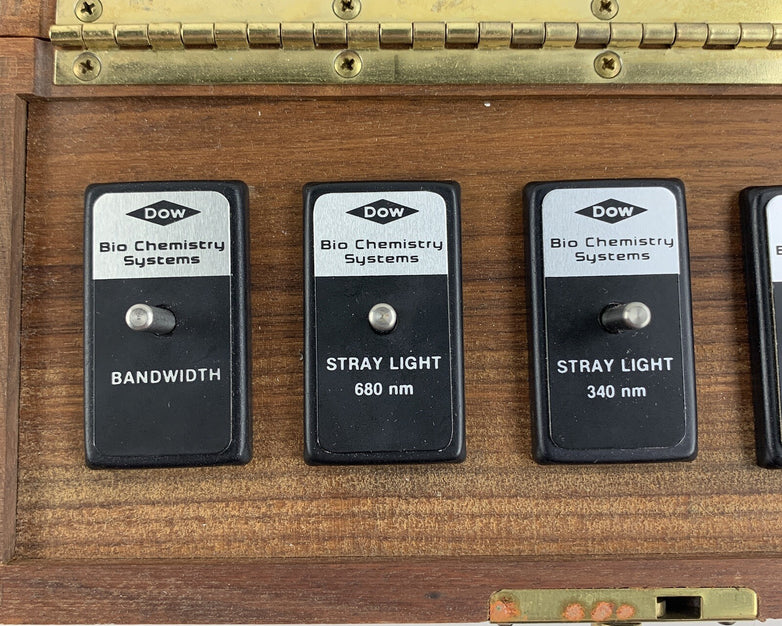 Dow Bio Chemistry Systems Spectrophotometer QC Kit Wooden Box