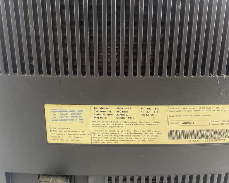 IBM G70 VGA CRT Monitor Tested Working
