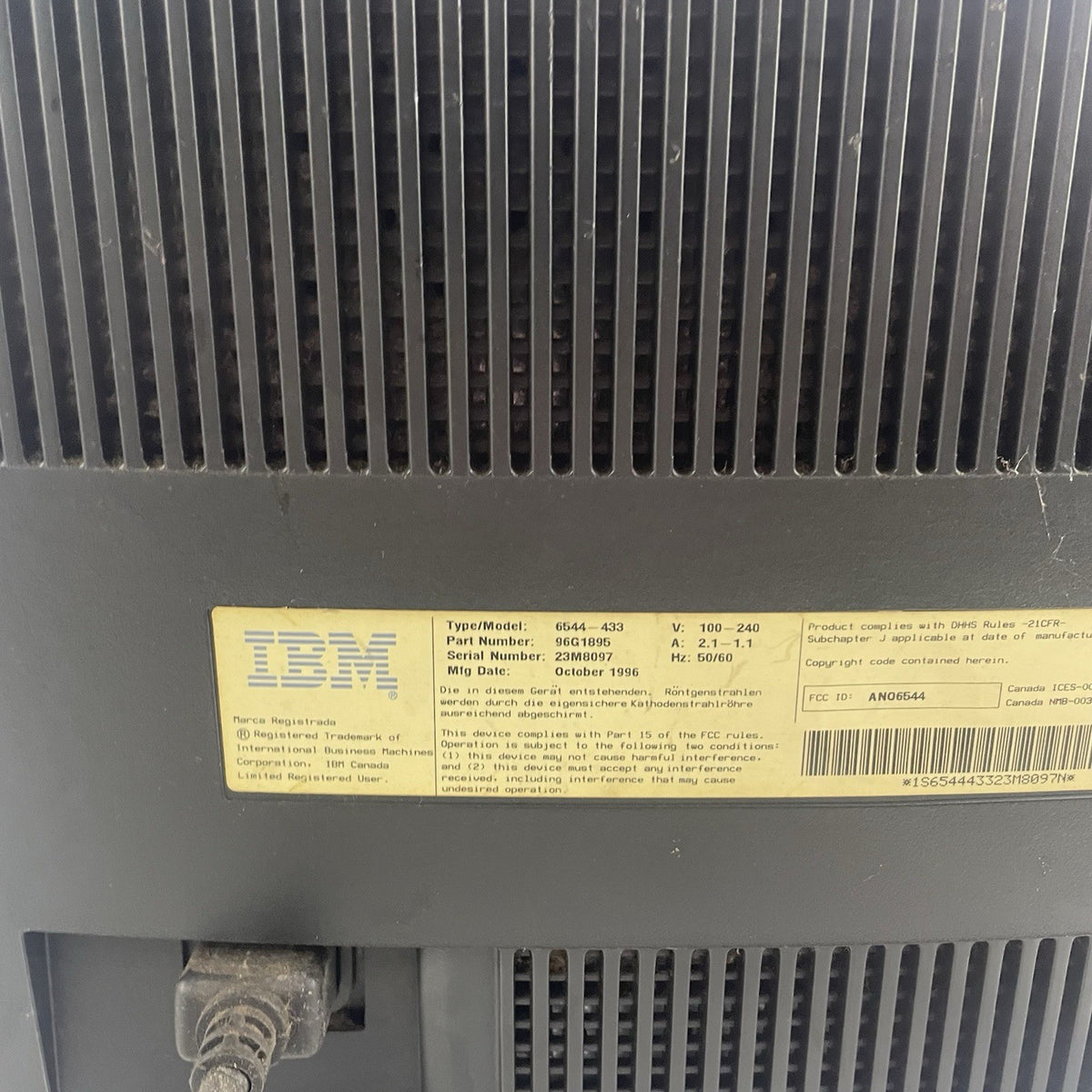 IBM G70 VGA CRT Monitor Tested Working8
