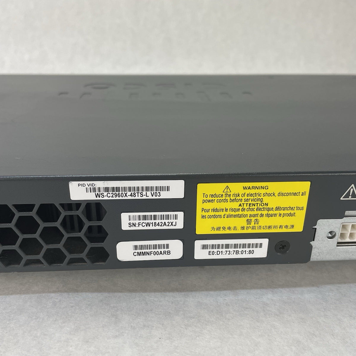 Cisco Catalyst WS-C2960X-48TS-L V03 48 Port Gigabit Switch - Tested8