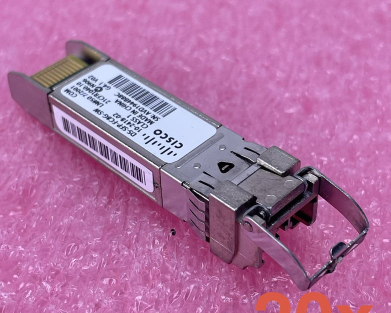 Cisco DS-SFP-FC8G-SW 8gb Transceiver Modules 10-2418-01 Lot of 20