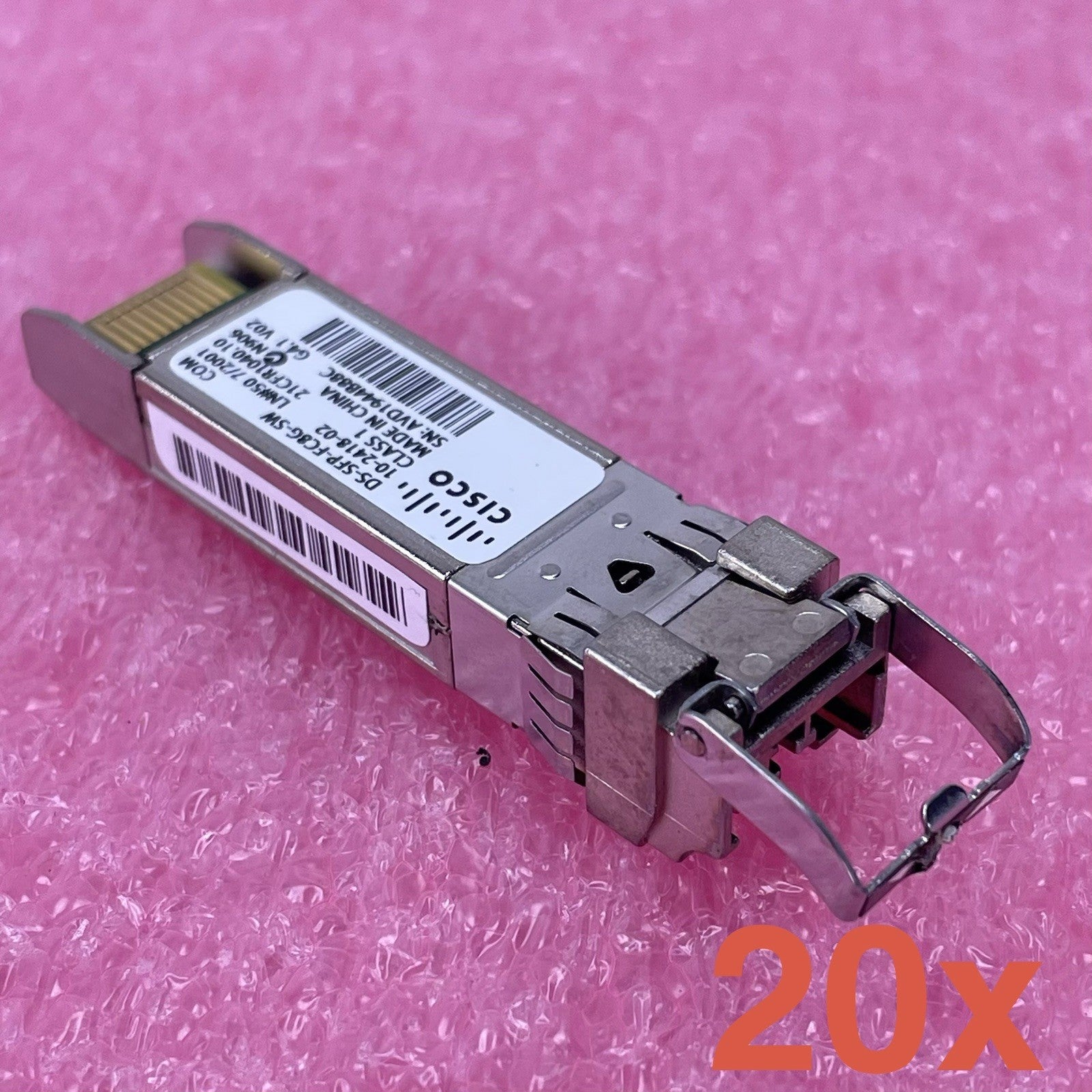 Cisco DS-SFP-FC8G-SW 8gb Transceiver Modules 10-2418-01 Lot of 200