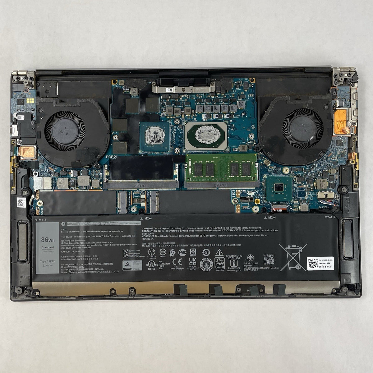 Dell Precision 5550 15.6" i9-10885H 2.40 GHz 8 GB RAM No SSD/OS/AC/Batt - READ12