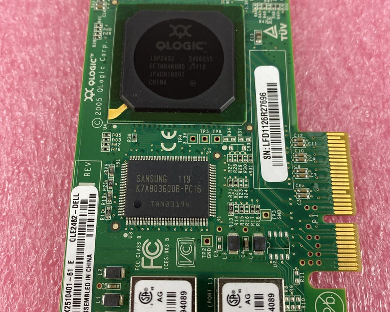QLogic PX2510401 Dual-Port 4GB Fibre Channel Host Bus Adapter - Lot of 2
