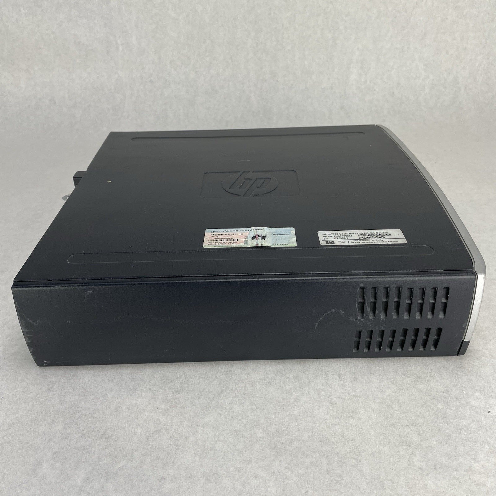 HP Compaq DC 7700 Ultra Slim Pemium D 3.4 GHz 3 GB Ram CD/DVD No HDD No OSS