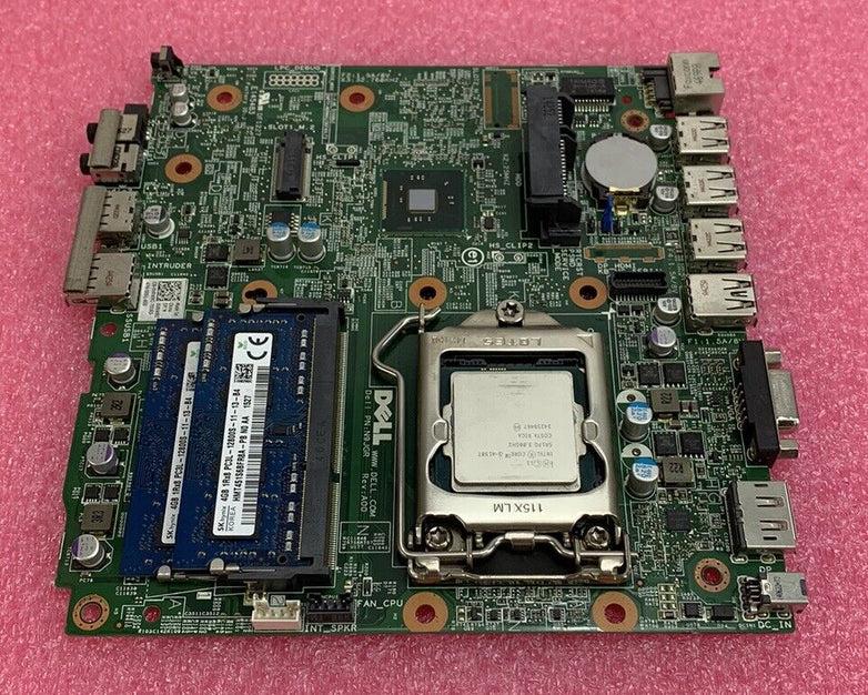 Dell Optiplex 3020M Motherboard Intel Core i3-4150T 3GHz 8GB RAM