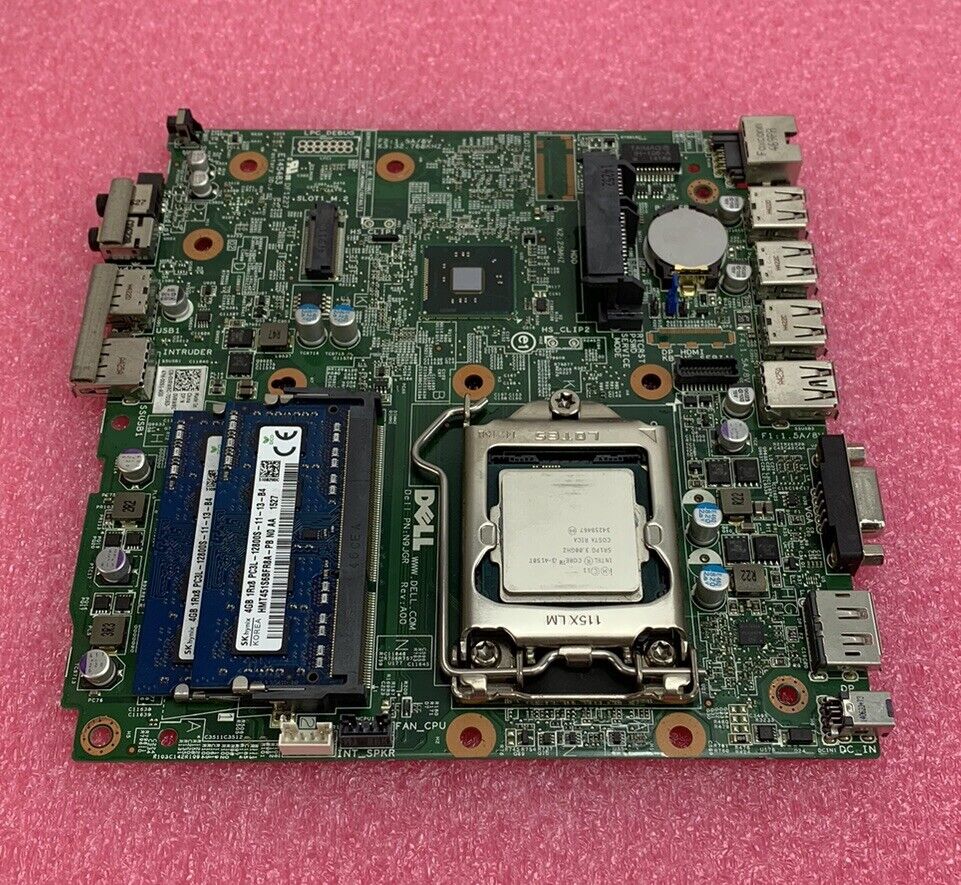 Dell Optiplex 3020M Motherboard Intel Core i3-4150T 3GHz 8GB RAM