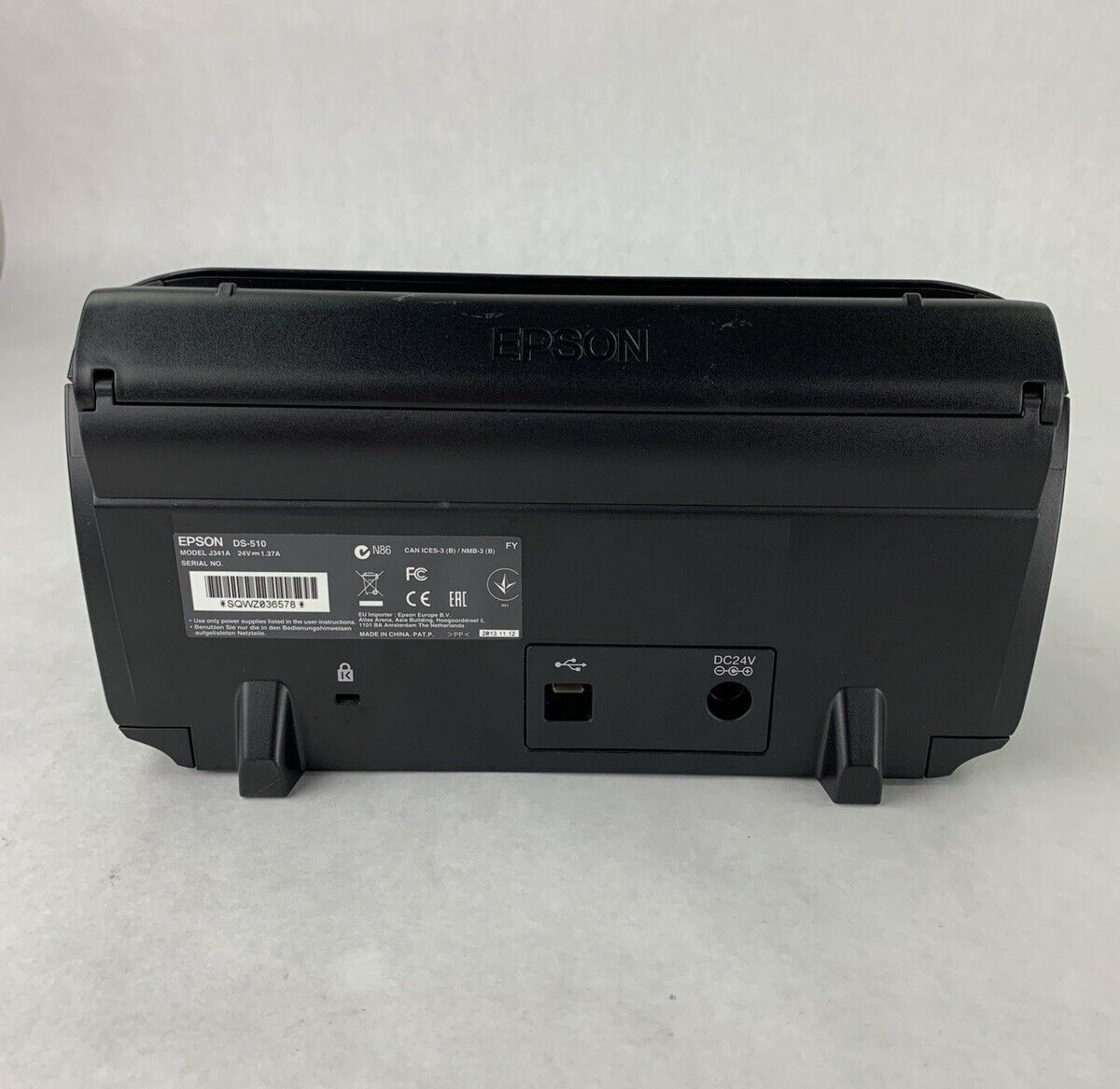 Epson Workforce DS-510 Color Document Duplex Scanner Tested For Parts No PS