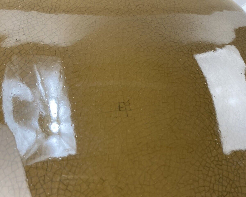 Unbranded 6401360 Brown Glossy Dry Clay Vase 2 Mode Desktop Nightstand Lamp