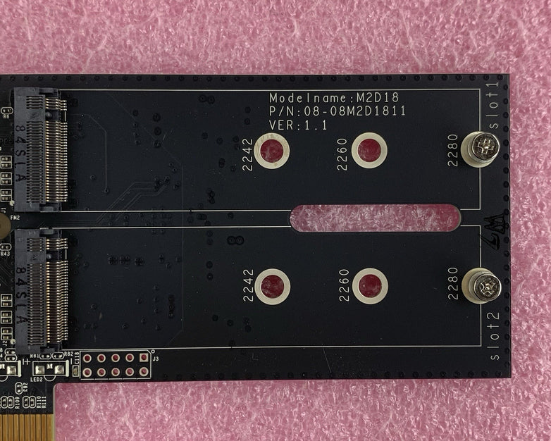 Synology M2D18 08-08M2D1811 Dual M.2 SSD Adapter Card