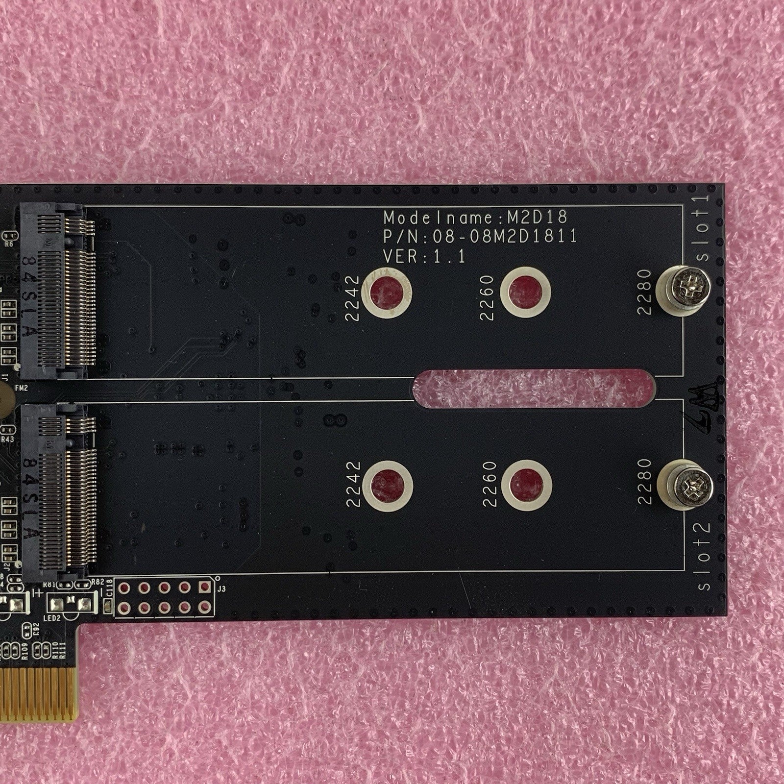 Synology M2D18 08-08M2D1811 Dual M.2 SSD Adapter Card4