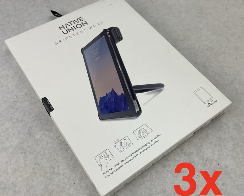 Native Union Gripster iPad AIR 2 16GB 32GB 128GB Case Compatible Lot of 3