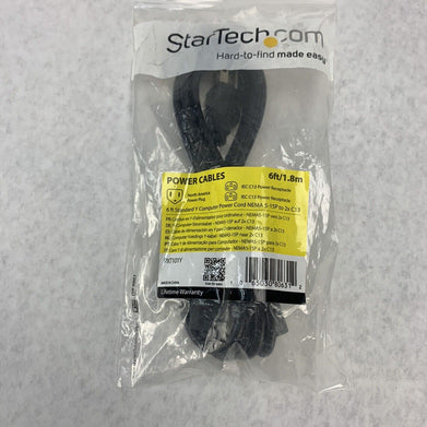 Startech 6ft Standard Y Computer Power Cord NEMA 5-15P to 2xC13 / PXT101Y