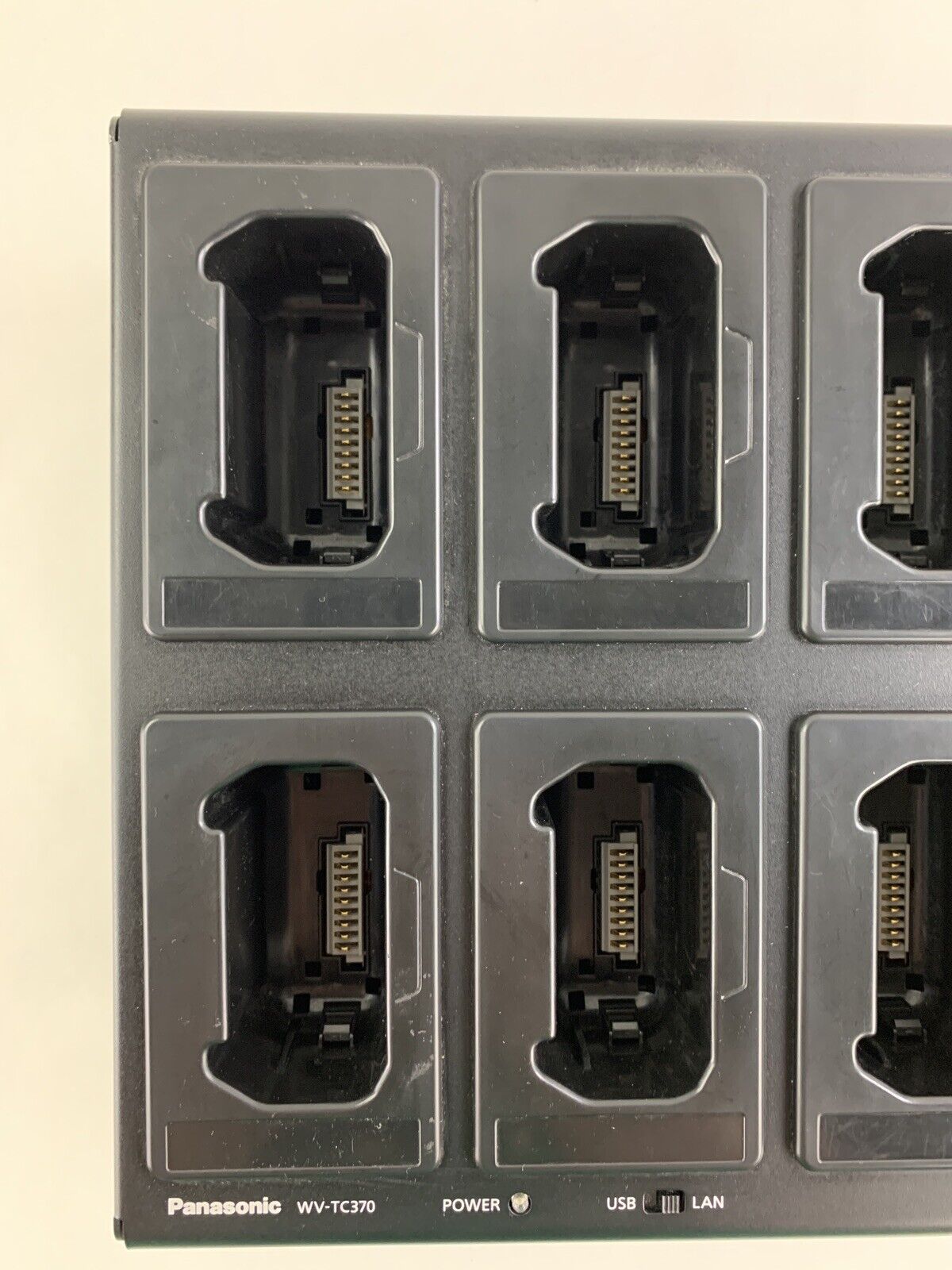 Panasonic WV-TC370 8-Bay Multi Charger Power Tested No Power Supply