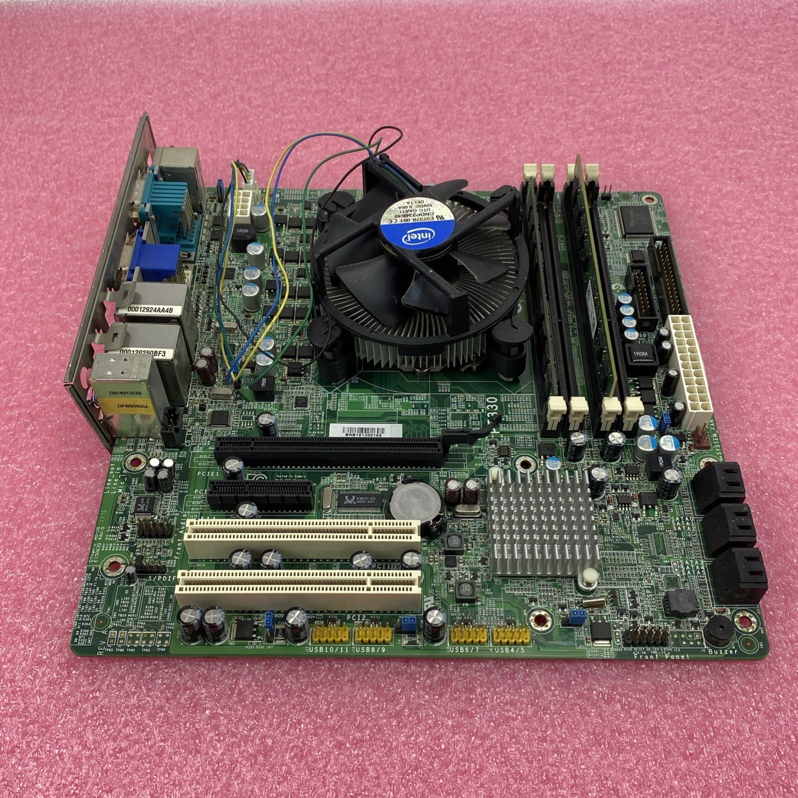 DFI PT330 Motherboard Intel Core i5-660 3.3GHz 4GB RAM w/ Shield