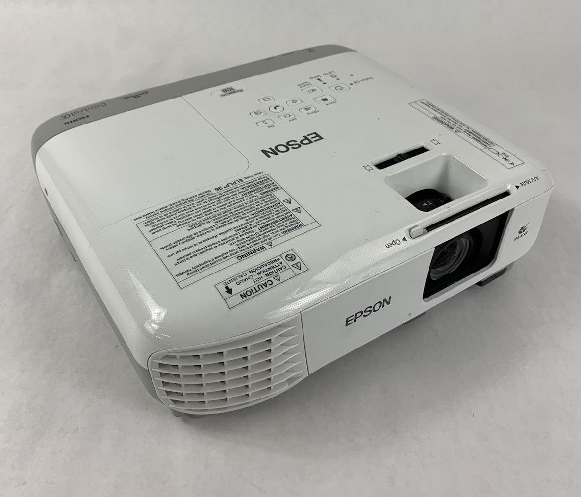 Epson PowerLite 108 H860A LCD Projector 1256 Lamp Hours - No Remote0