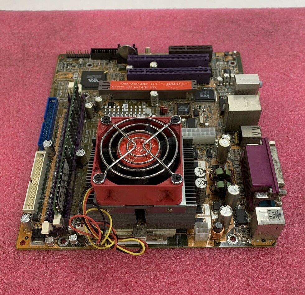 SOYO SY-K7VM333 Motherboard mATX AMD Sempron 2500T 1.75GHz 256MB RAM w/ Shield