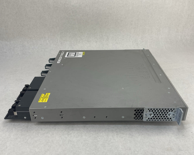 Cisco WS-C3850-48P-S 48-Port V06 PoE+ 2x PSU NM-4-10g Gigabit Switch - Tested