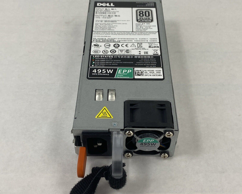 Dell N-09338D Switching Power Supply 495W 6.5A 80 Plus Platinum E495E-S1