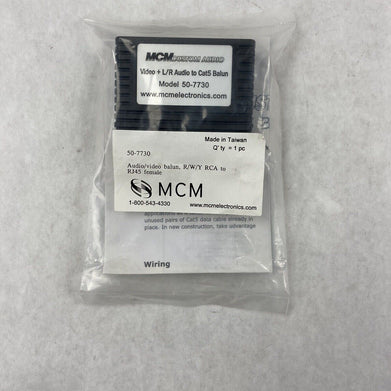 MCM Custom Audio 50-7730 Audio/Video Balun