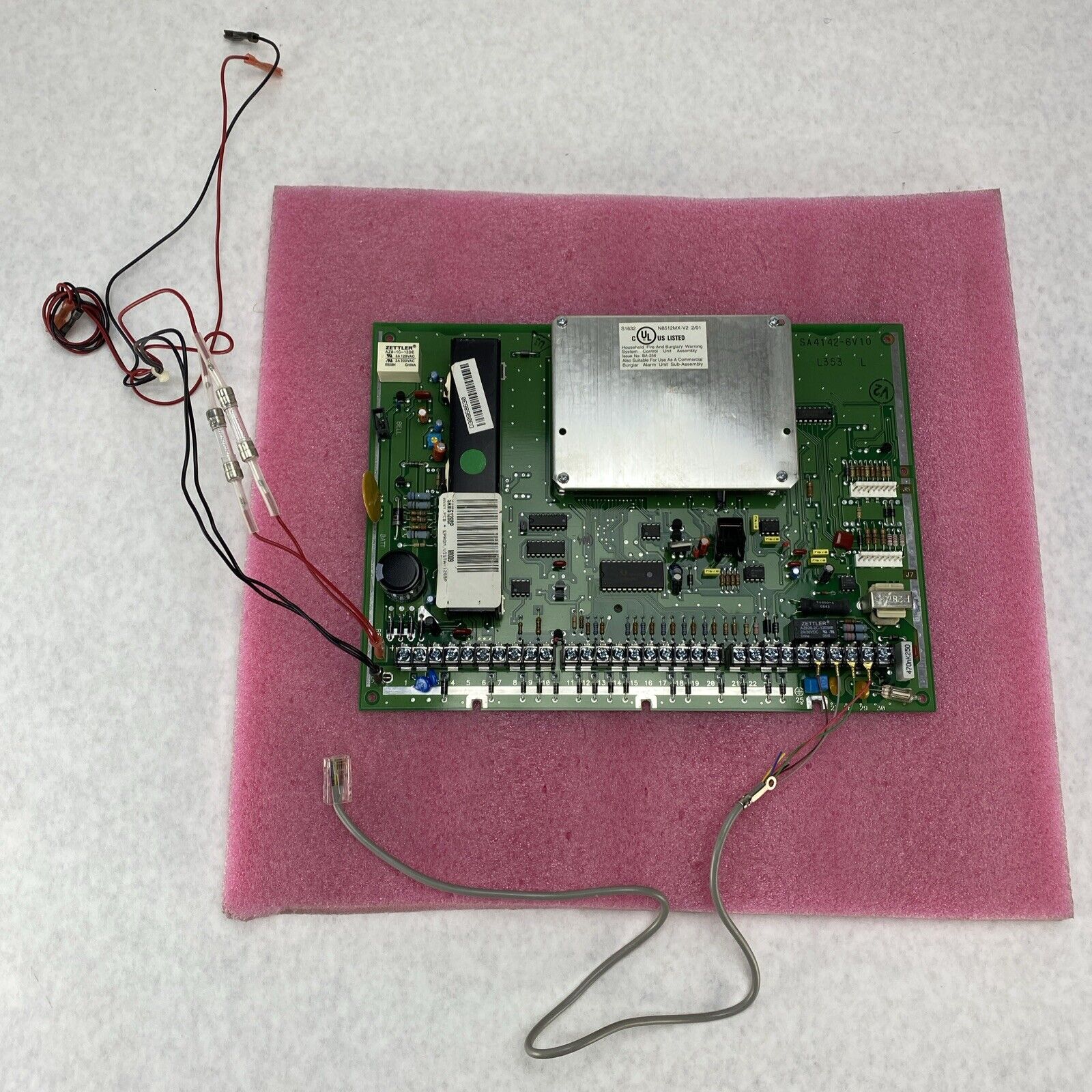 Honeywell N8512MX-V2 Security Alarm SA4142-6V10 Board UNTESTED