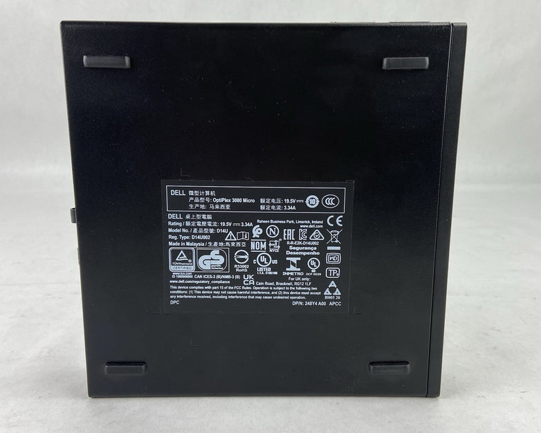 Dell Optiplex 3080 Micro Intel Core i3-10100T 3GHz 8GB RAM No AC/HDD/OS