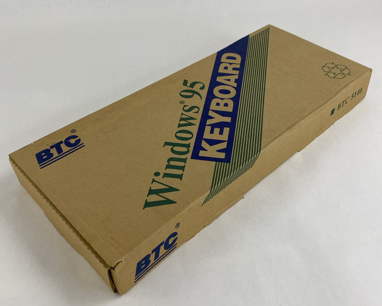 Vintage BTC 5140 Windows 95 Certified AT Membrane Keyboard - Open Box and Tested