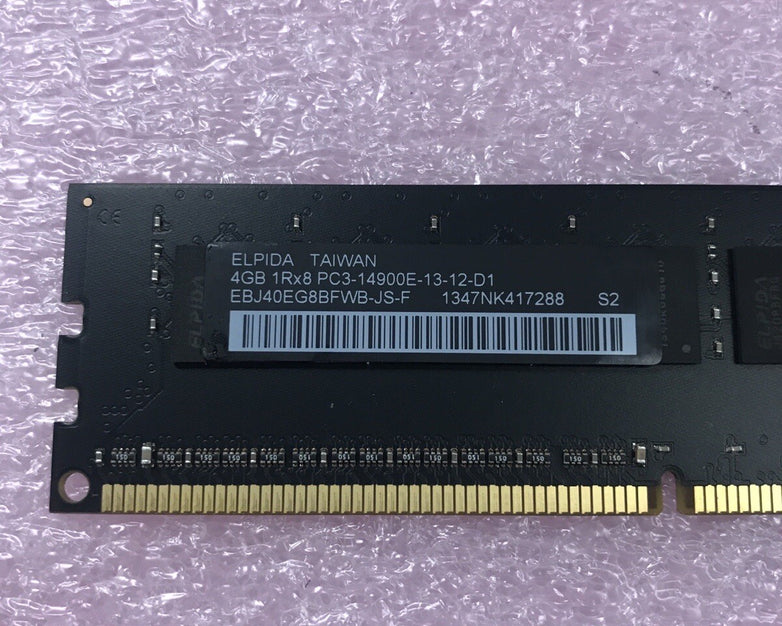 ELPIDA 12GB Kit 3x4GB 1Rx8 PC3-14900E-13-12-D1 Ram EBJ40EGB8BFWB-JS-F