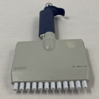 Rainin Pipet Lite L300 30-300 uL LTS 12-Channel Multichannel Manual Pipette