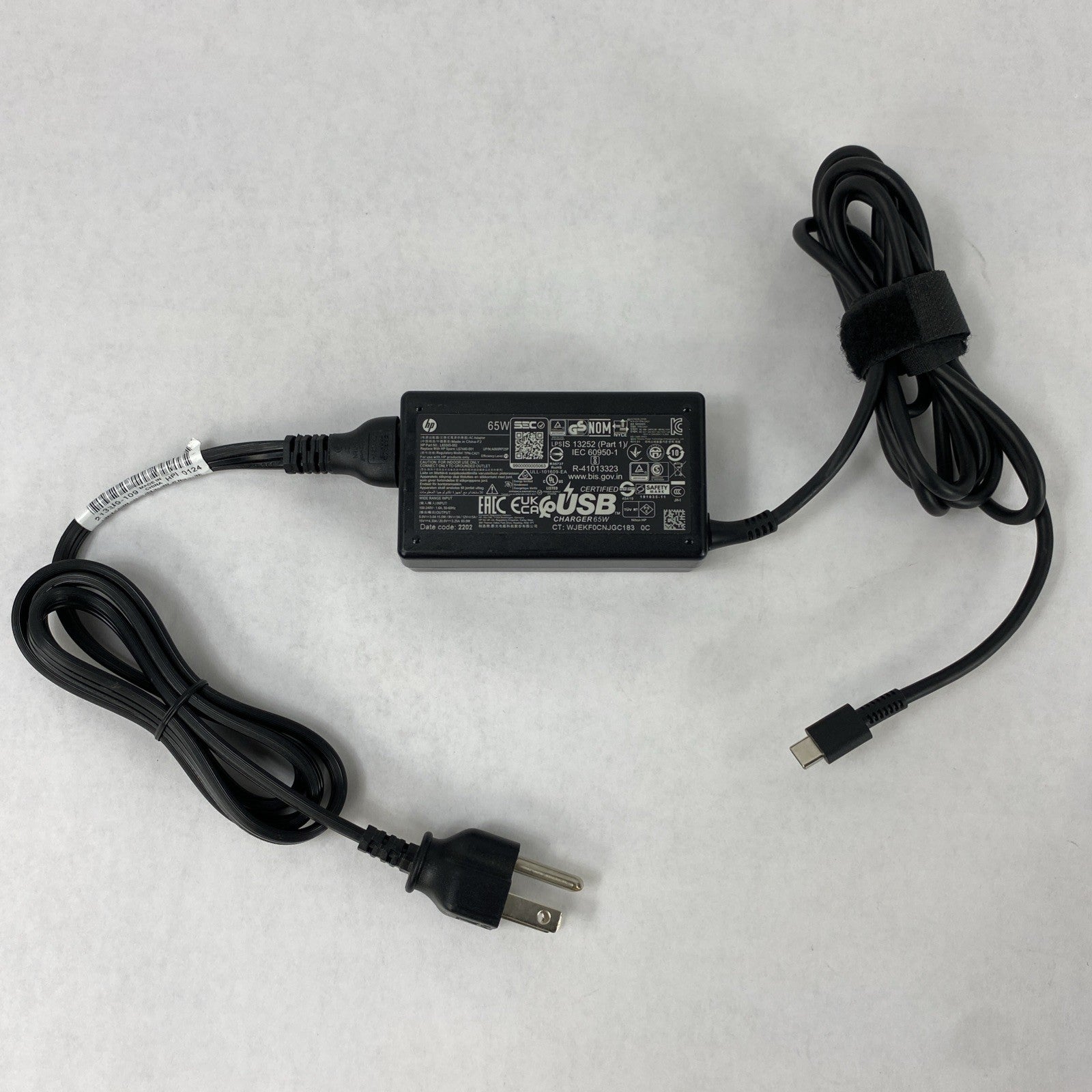 HP TPN-CA21 65W 20V 3.25A USB-C Tip Charger AC Adapter (Lot of 10)1