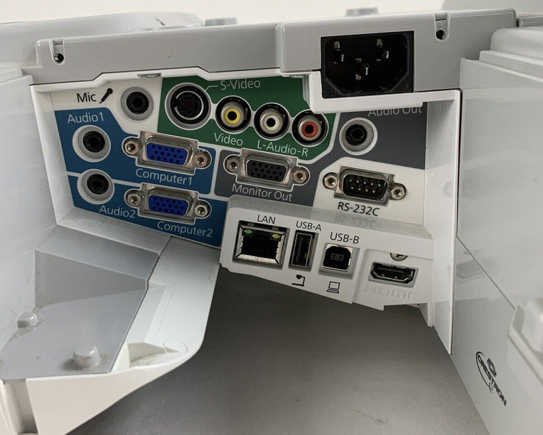 Epson H454A 485W Projector - Tested and Missing Port Cover