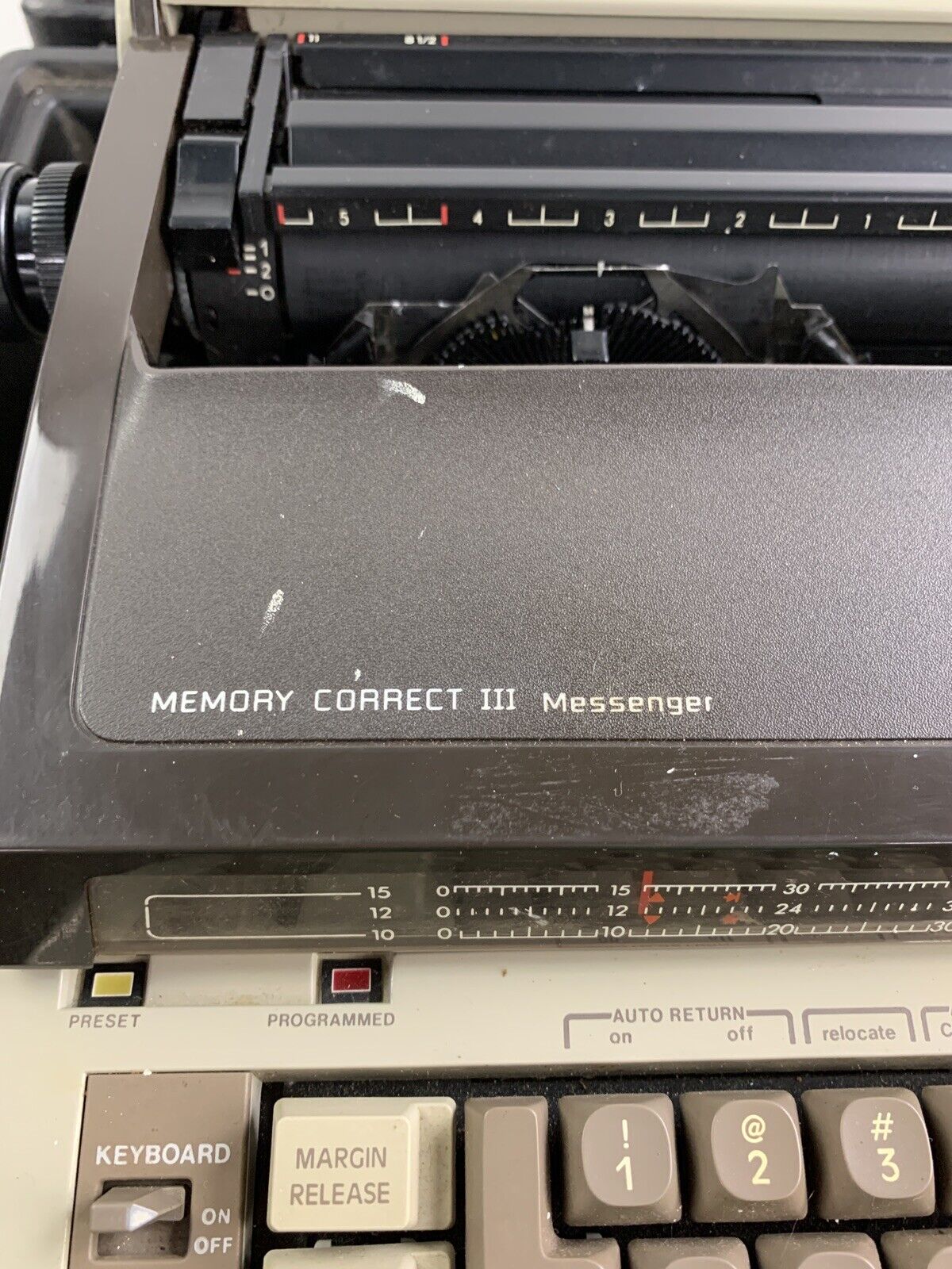 Vintage Smith Corona Memory Correct III Typewriter Types Slowly Parts and Repair