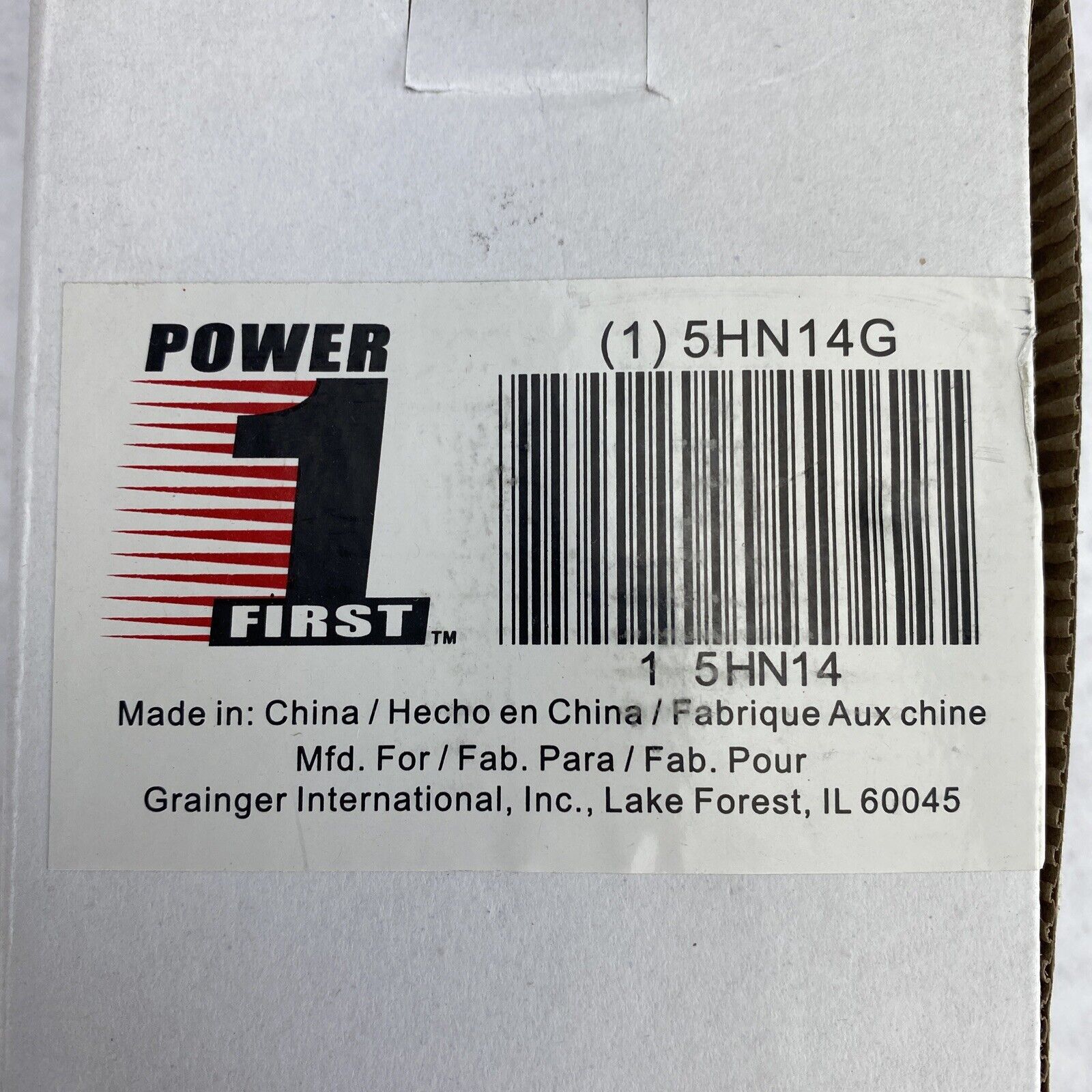 Power First 5HN14G Power Strip 6 Outlets