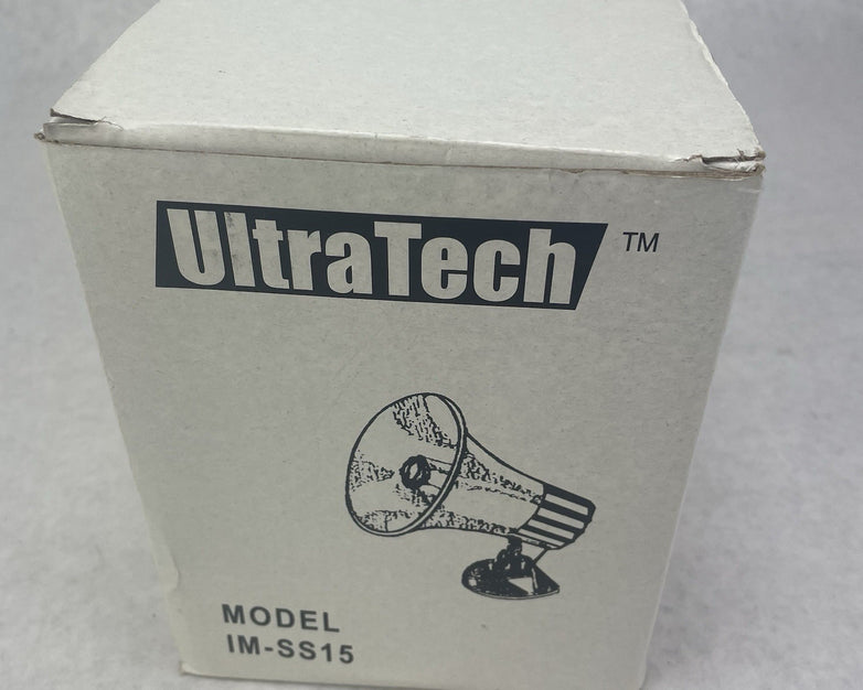 UltraTech IM-SS15 Siren Alarm Horn Speaker 15W 6VDC - 12VDC Lot of 2