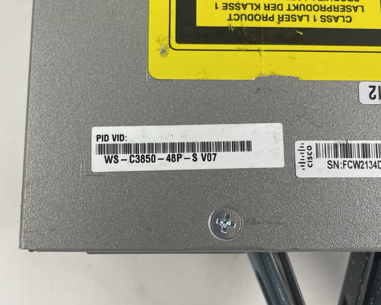 Cisco WS-C3850-48U-S V07 48-Port UPoE Switch  2x 1100W PSU Tested & Reset