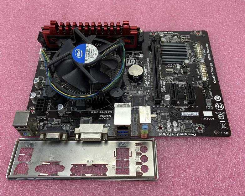 Gigabyte H81M-DS2V Motherboard Intel Pentium G3220 3GHz 4GB RAM w/IO Shield